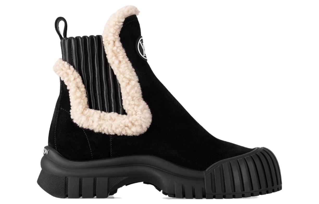 LOUIS VUITTON Ankle Boots Women's Black