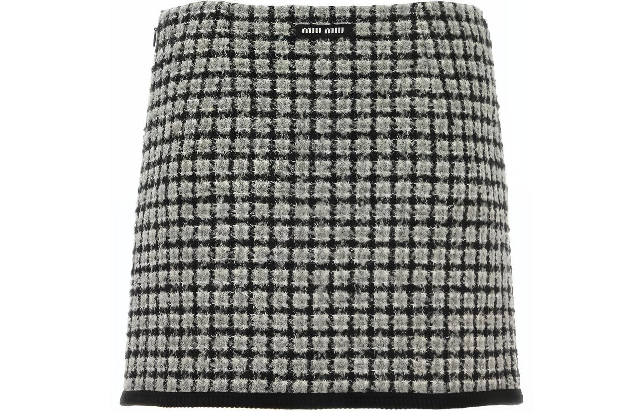 MIU MIU FW23 Casual Short Skirts Women's Black