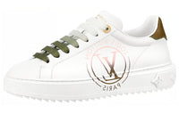 LOUIS VUITTON Lv Time Out Sneakers 'White With Green Ombre' Women's