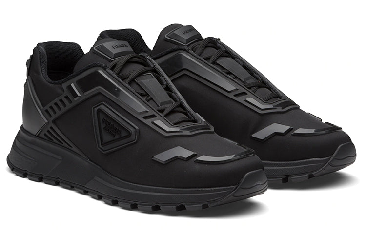 PRADA PRAX 1 Anti-Slip Wear-Resistant Low-Top Casual Shoes Men's Black