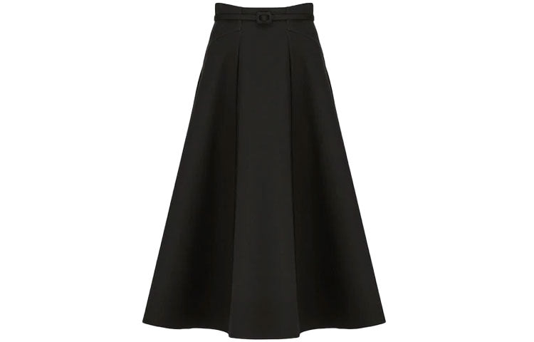 DIOR 30 Montaigne Casual Long Skirt Women's Black