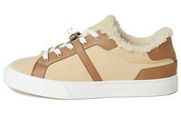 HERMES Day Anti-Slip Wear-Resistant Low-Top Skateboard Shoes Women's Gold Beige