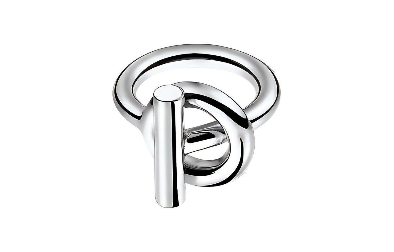HERMES Rings Unisex Silver