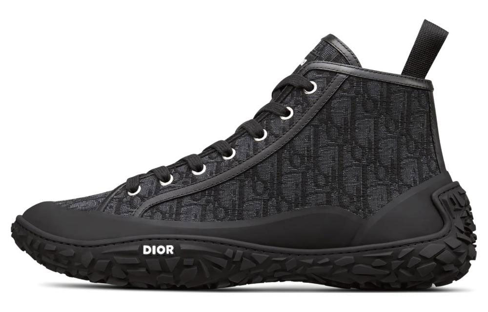 DIOR B28 Anti-Slip Wear-Resistant High-Top Casual Shoes Men's Black