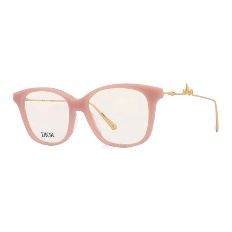 DIOR Acetate Square Eyeglass Frames Women's Pink
