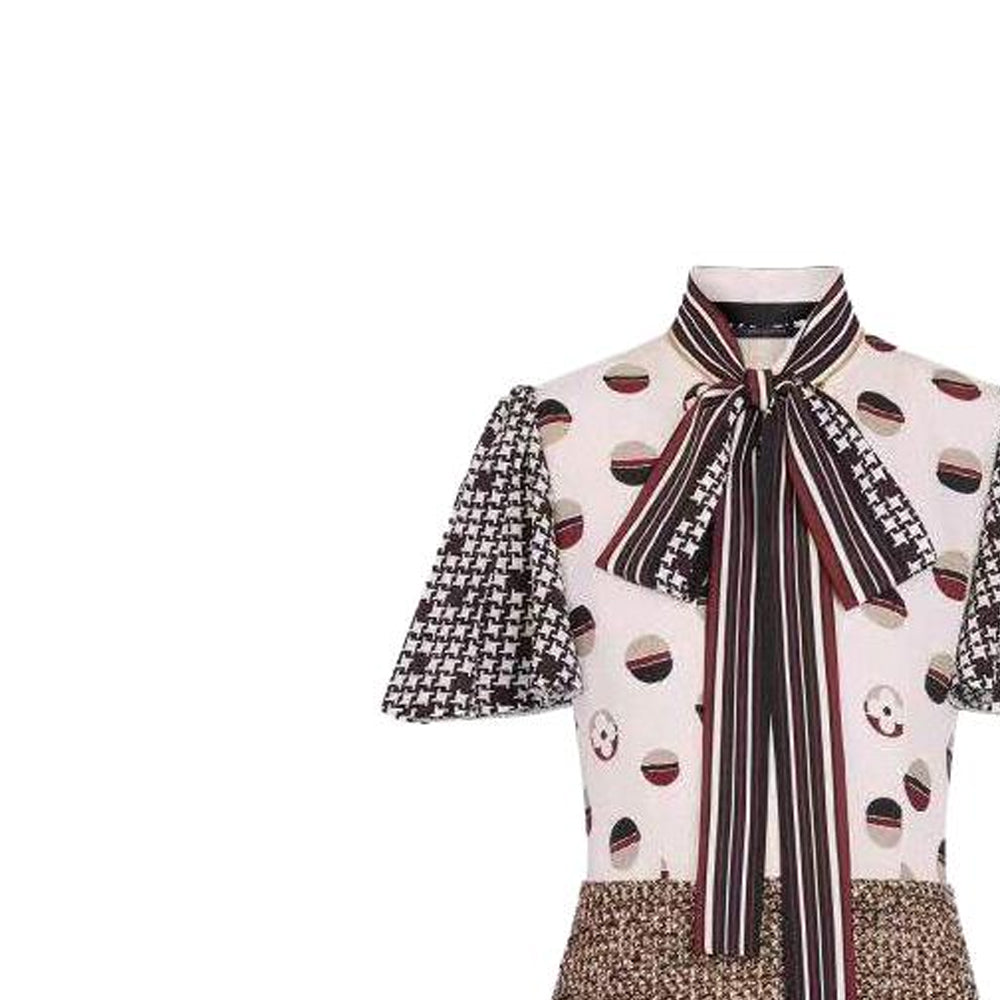 LOUIS VUITTON Short-Sleeved Dresses Women's Multicolor