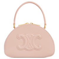 CELINE Patent Leather Calfskin Crescent Bag, Handbag, Shoulder Bag, Crossbody Bag Women's Pink