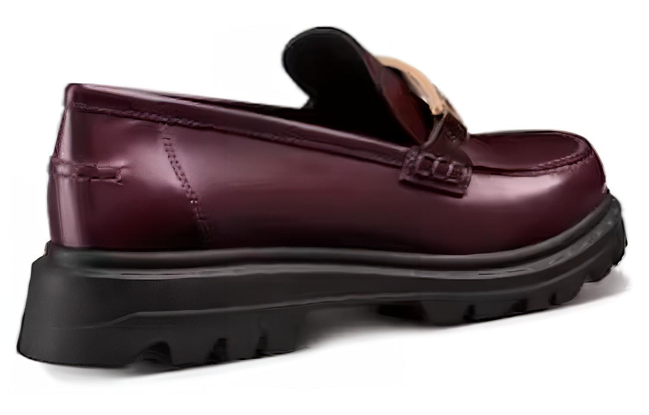 DIOR Code Women's Casual Shoes Women's Burgundy