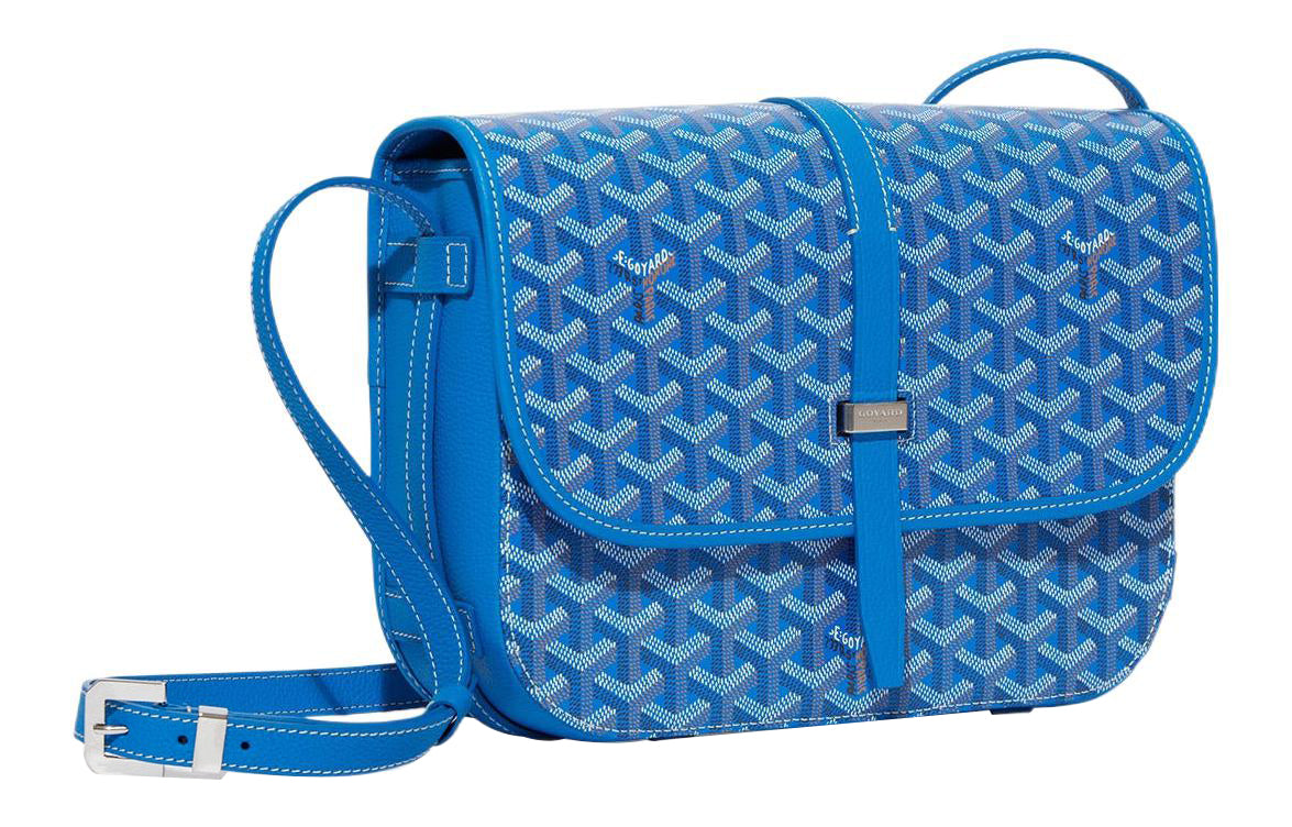 GOYARD Belvédère Canvas With Leather Crossbody Bag, Shoulder Bag Unisex