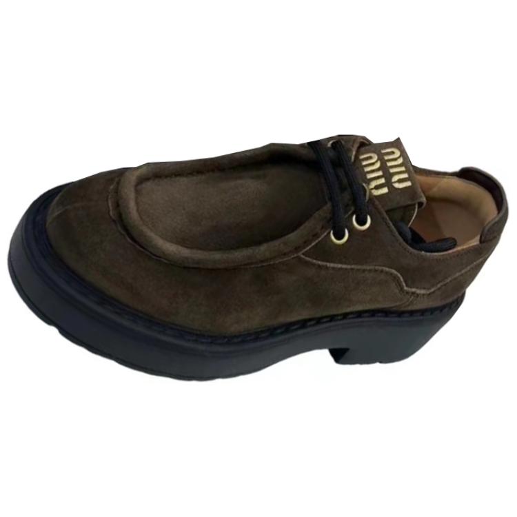 MIU MIU Casual Single Shoes Women's Brown