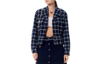 CHANEL 24 New Spring And Summer Arrivals Jackets Coats Women's Marine Blue