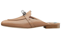 HERMES Oz Casual Single Shoes Women's Brown