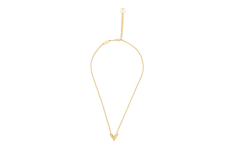 LOUIS VUITTON Necklace Essential V Gold