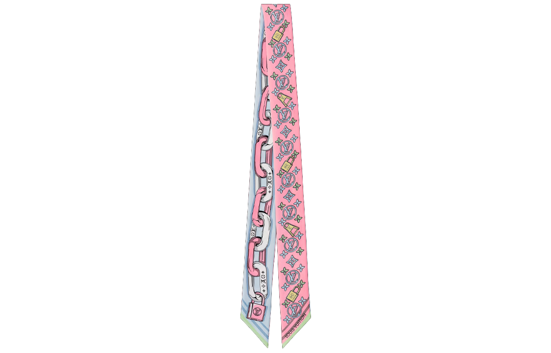 LOUIS VUITTON Silk Scarves Women's Pink