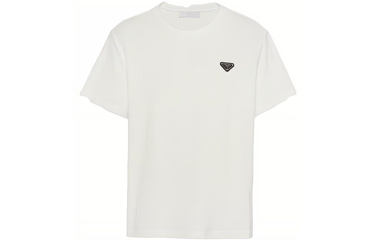 PRADA Triangle-logo Terry T-shirt