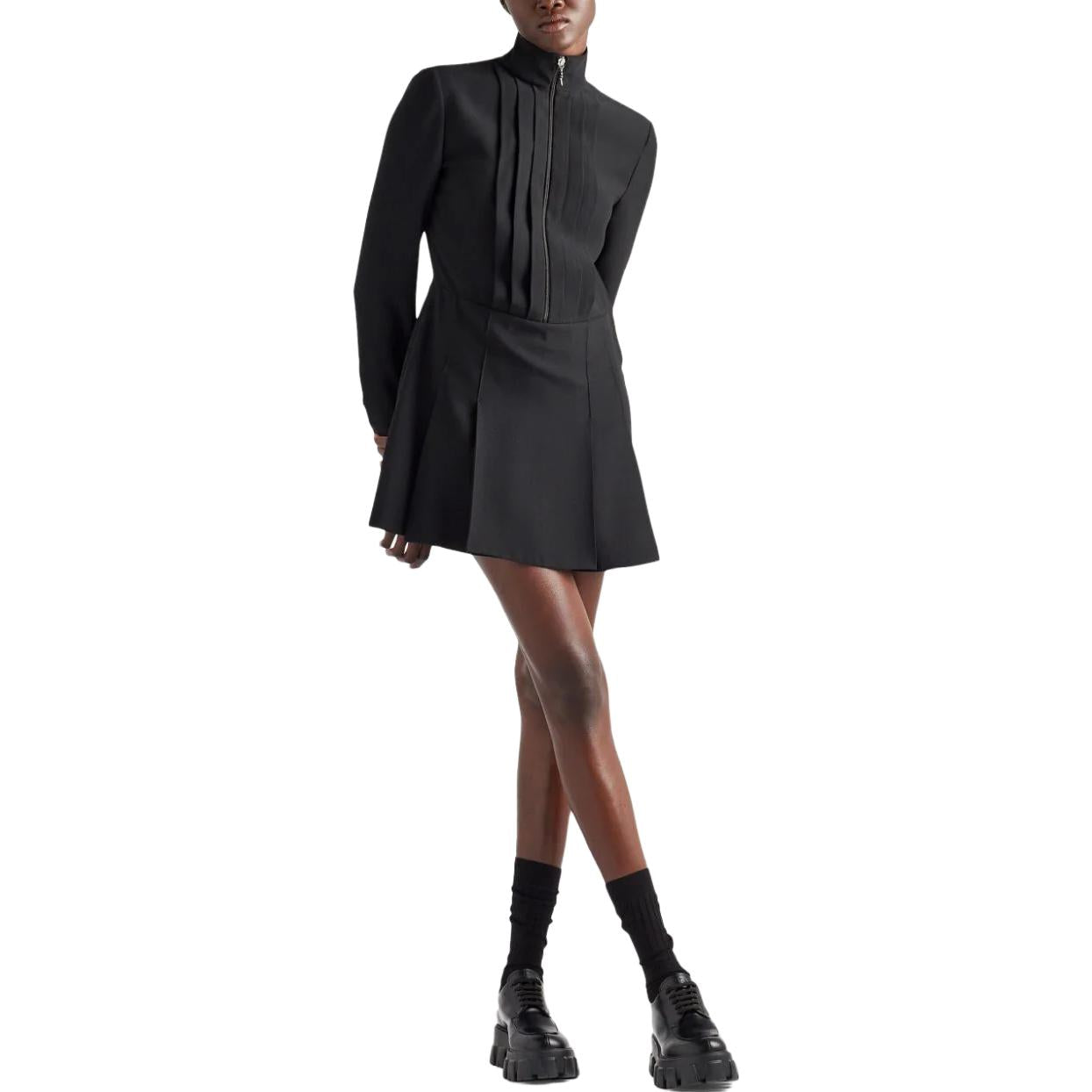PRADA Long-Sleeved Dresses Women's Black