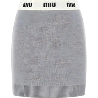 MIU MIU FW22 Casual Short Skirts Women's Gray