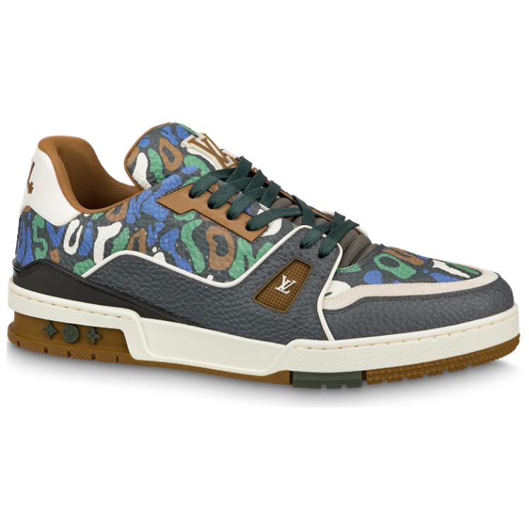 LOUIS VUITTON Trainer Khaki Camo
