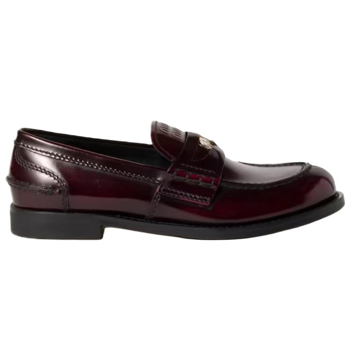 MIU MIU Loafers Women's Burgundy