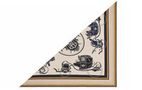 HERMES Silk Scarves Women's Beige