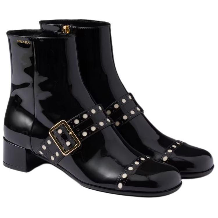 PRADA Ankle Boots 3.5cm Women's Black