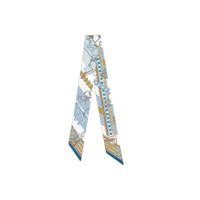 HERMES Silk Scarves Women's Blue