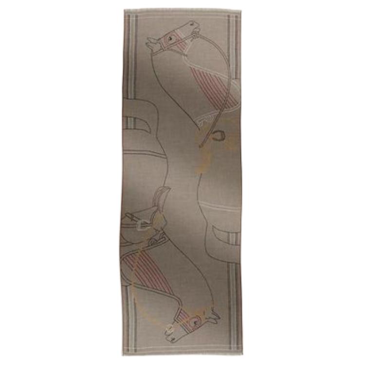 HERMES - Knit Scarves Men's Umber