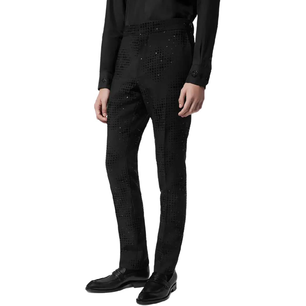 LOUIS VUITTON Monogram Wool Evening Pants