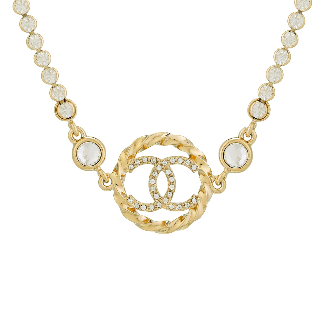 CHANEL Necklaces Women's Gold