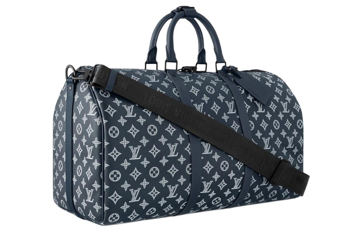 LOUIS VUITTON Keepall Coated Canvas With Leather Monkey Bag Shoulder Bag Crossbody Bag Handbag Travel Bag Men's