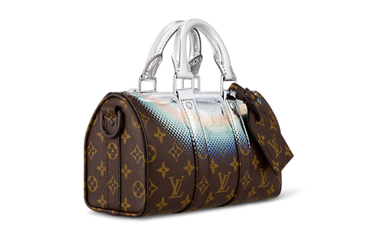 LOUIS VUITTON Keepall Bandouliere 25 Metallic