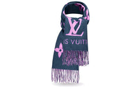 LOUIS VUITTON Knit Scarves Women's Pink Purple