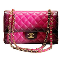 CHANEL Classic Flap CF Lambskin Shoulder Bag Crossbody Bag Handbag Women's Fuchsia