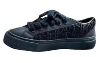 DIOR B33 Platform Shoes Anti-Slip Wear-Resistant Low-Top Skateboard Shoes Men's Dark Blue