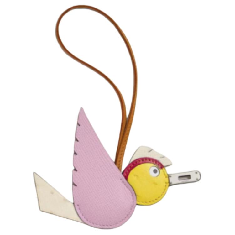 HERMES Calfskin Pendants Unisex Multicolor