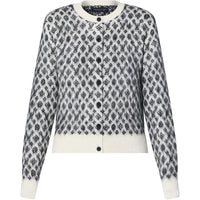 LOUIS VUITTON Monogram Brushed Knit Cardigan