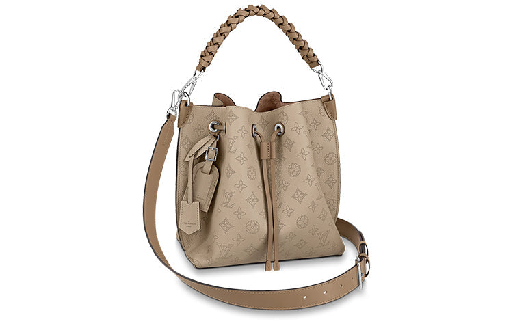 LOUIS VUITTON Calfskin Bucket Bags Shoulder Bag Crossbody Bag Handbag Regular Women's Brown