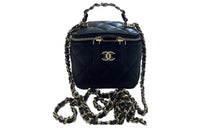 CHANEL Sheepskin Box Bag Handbag Shoulder Bag Crossbody Bag Women's Black