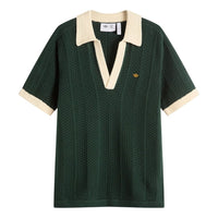 adidas x CLOT by Edison Chen Knit Polo Shirt 'Green Night' IK2942
