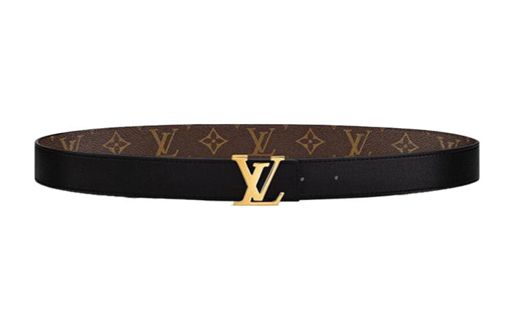 LOUIS VUITTON Canvas Leather Belts Women's 3cm