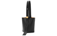 LOEWE Cow Leather Shoulder Bag, Crossbody Bag Medium Size Unisex Black