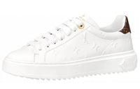 LOUIS VUITTON Time Out Sneakers 'White With White Monogram' Women's