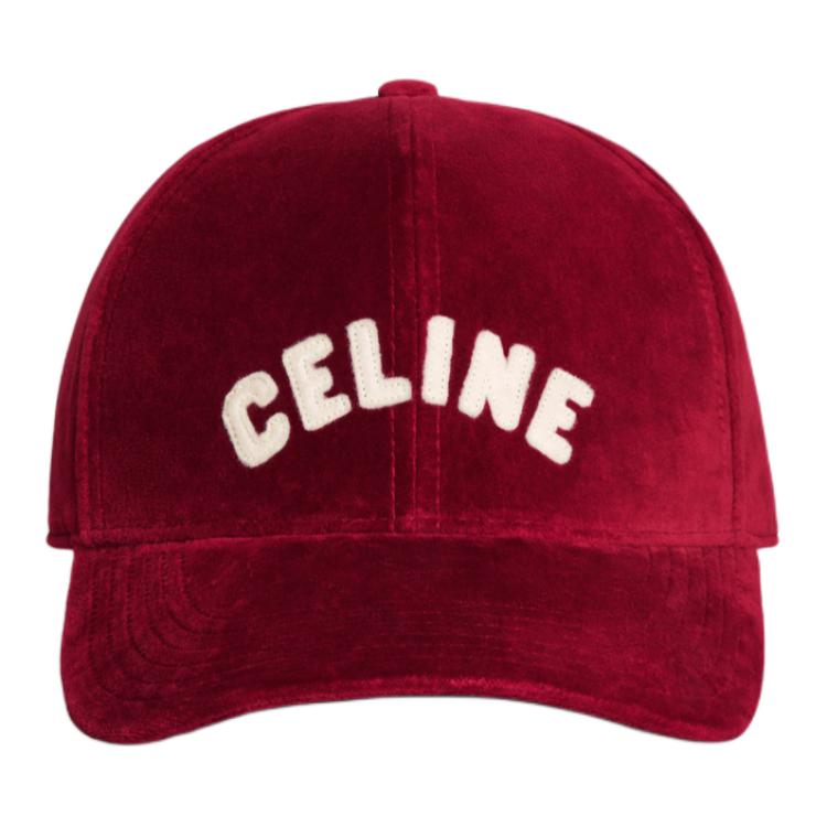 CELINE Baseball Cap In Cotton Velvet