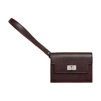 HERMES Kelly Pocket Chamkila Goat Skin Wallet Women's 0G Rouge Sellier Saddle Red