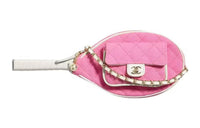CHANEL Cotton Canvas With Calfskin Canvas Bag Shoulder Bag Clutch Crossbody Bag Regular Women's Pink