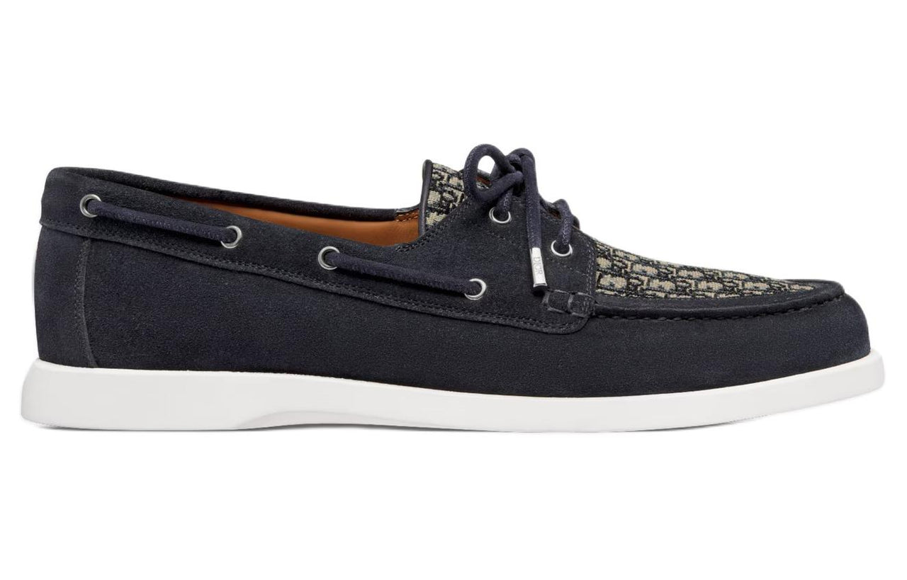 DIOR Granville Boat Shoes Men's Marine Blue
