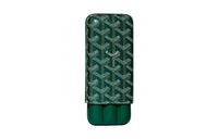 GOYARD Churchill Canvas With Calfskin Dog's Teeth Cigar Box Accessories Unisex Green