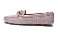PRADA Saffiano Leather Driving Loafers 'Pink' Women's