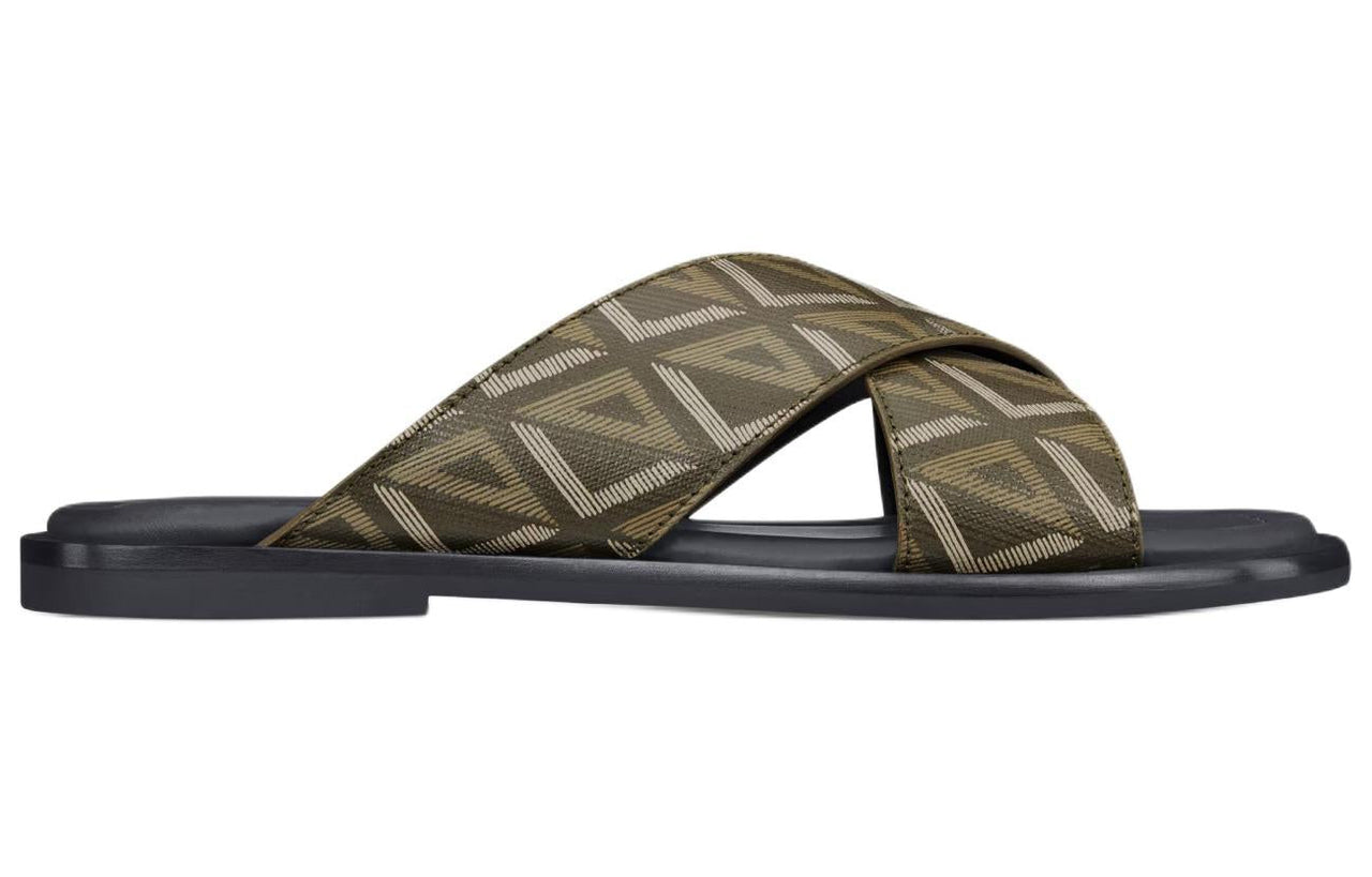 DIOR Alias Abrasion-Resistant Fashion Slippers Men's Khaki