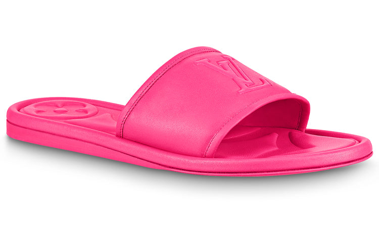 LOUIS VUITTON Magnetic Quiet Slide Slippers Women's Fuchsia